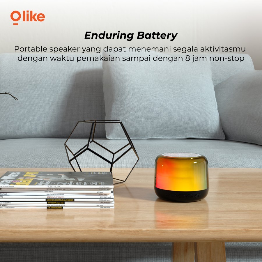 Olike Portable wireless Speaker RGB Light Bluetooth Smart TWS ORIGINAL