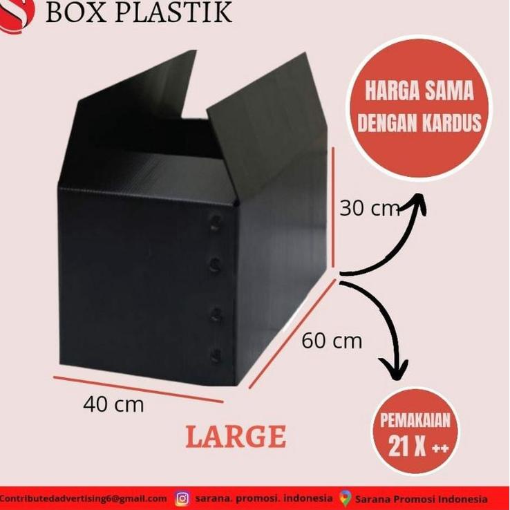 

Diskon s/d 30% box packing plastik uk.60x30x40 / box kardus packing tahan air dan awet