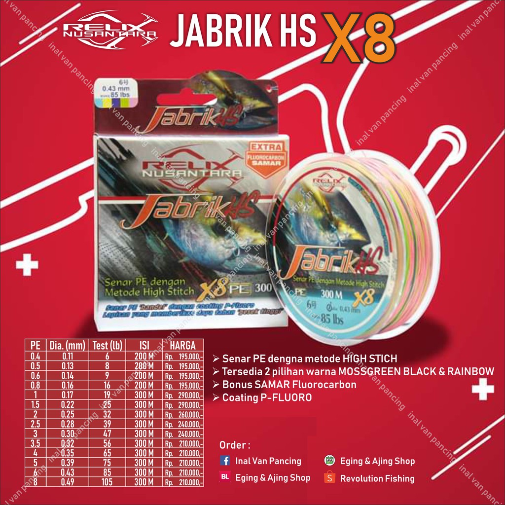 PE Jabrik HS X8 Relix Nusantara