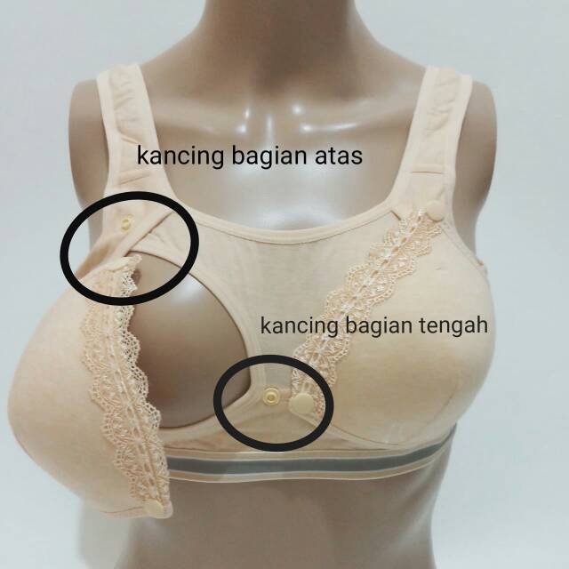 Bra Menyusui Kemben 2 Kancing Bukaan Size 36-42 By Belbra