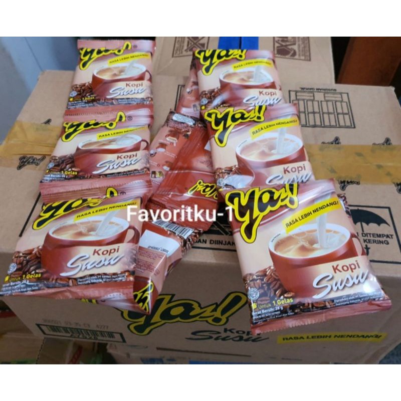 

Kopi YA Susu,Lebih Nendang 28gr. 1 Renteng Isi 10 Sachet