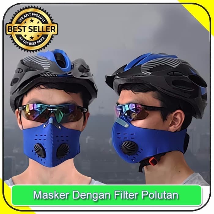 Masker Motor Anti Polusi SUPERMASK Super Mask Filter Debu bisa di cuci