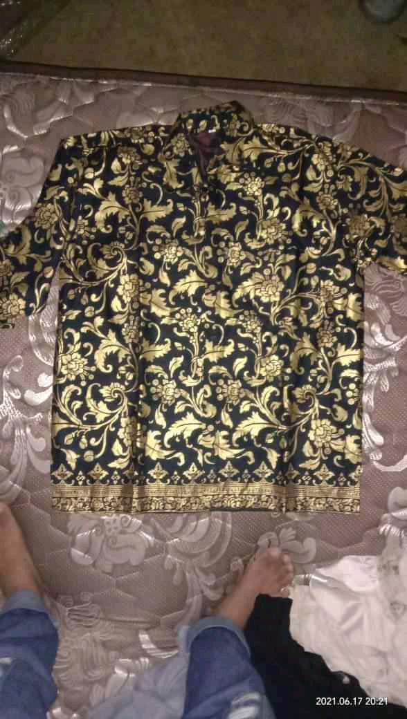 New Arrival Distro Batik Pria Bordir Sogan Hrb026 Batikaf Notoarto Batik Ipnu-ippnu Hem Pria Bel