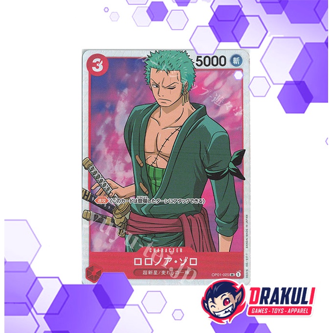 One Piece Card Game - Roronoa Zoro OP01-025 SR