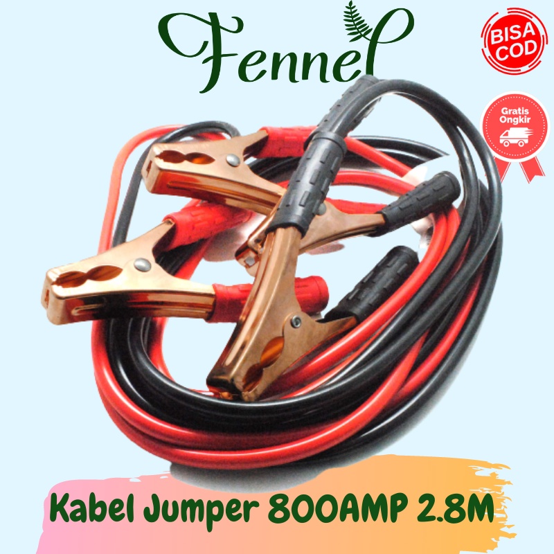 Kabel Starter Jumper Baterai Aki 800AMP 2.8M D800