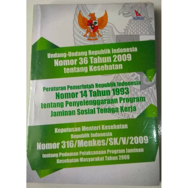 Buku Undang Undang Republik Indonesia Nomor 36 Tahun 2009 Tentang Kesehatan Shopee Indonesia