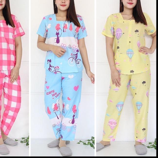 ♪ () Piyama CP ZIPPER Katun Eropa Premium ۞