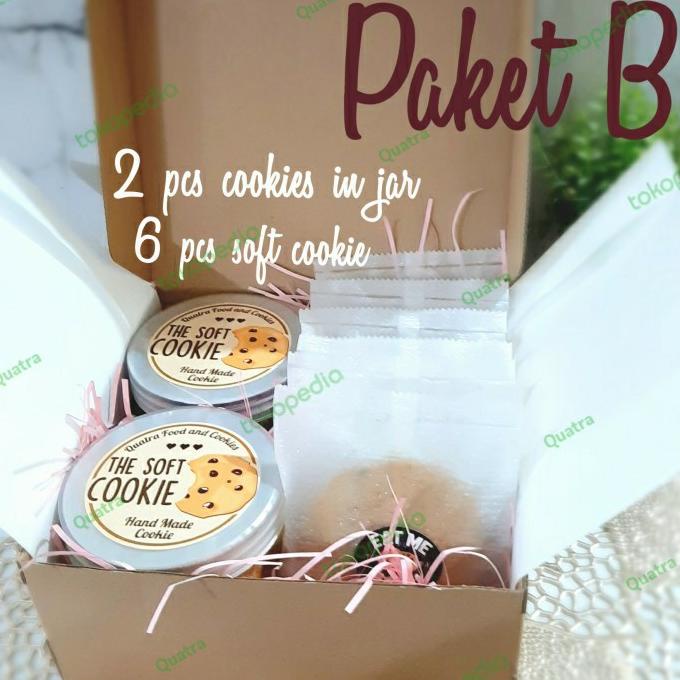 

READY COD Paket Hampers (B) Choco chip Cookie in Jar dengan Soft Cookie TERGOKIL