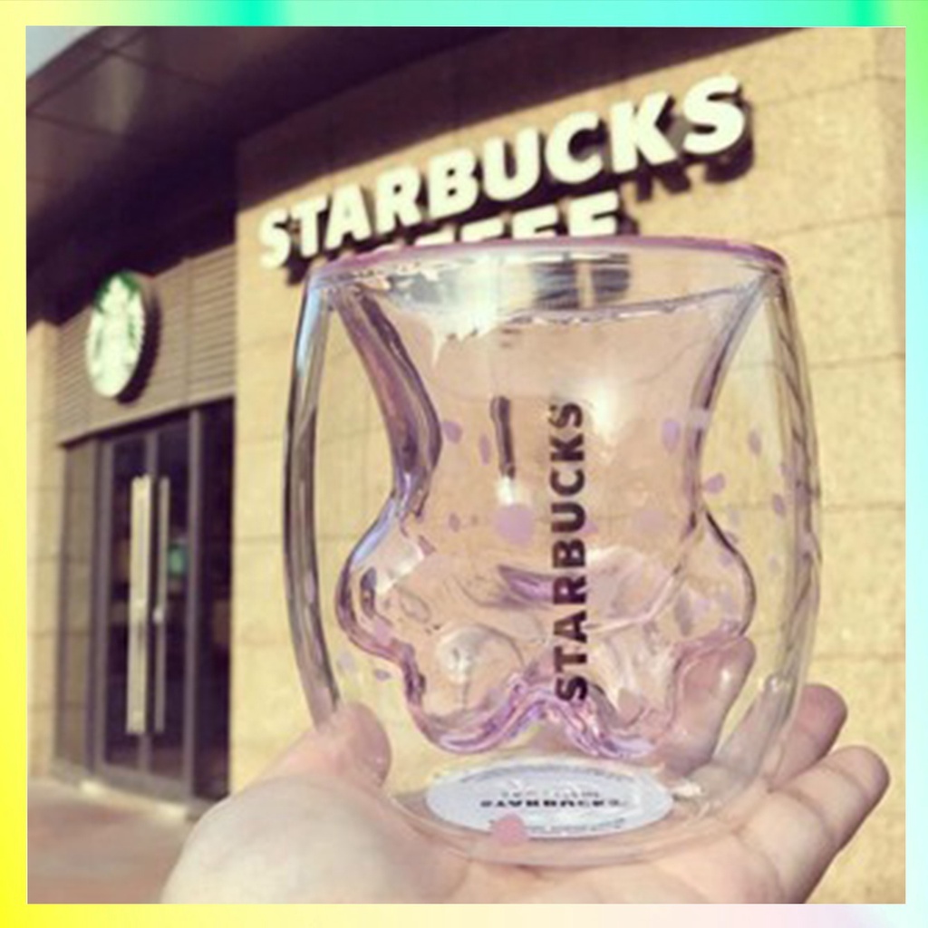 Sakura Cat Paw Glass Starbucks Original 60 oz