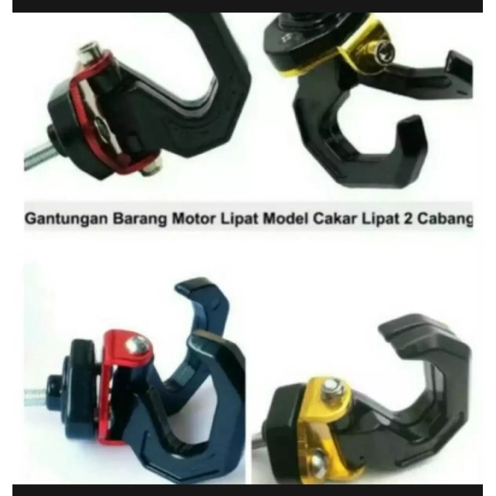 Gantungan Barang Motor Model Cakar Cabang Dua