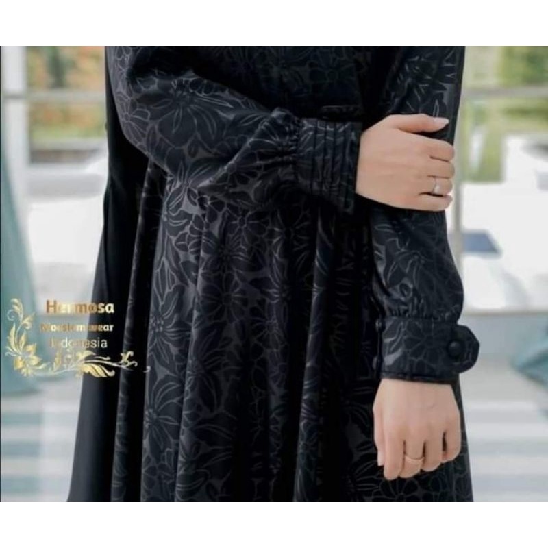 gamis embos lily hermosa, gamis terlaris, gamis hermosa