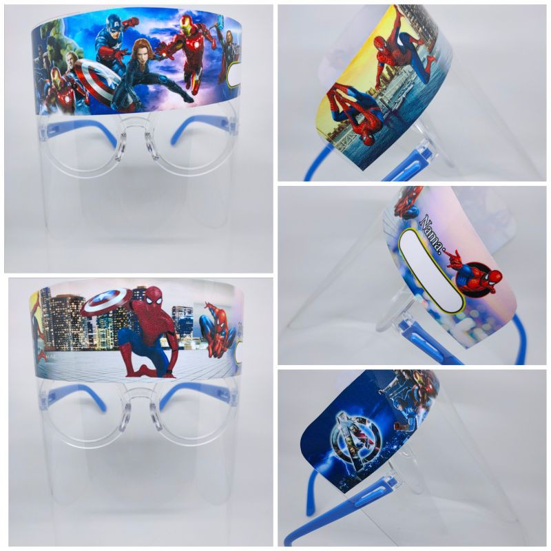 

PAKET FACE SHIELD SPIDERMAN & AVENGER BONUS PACKING KARDUS BOX