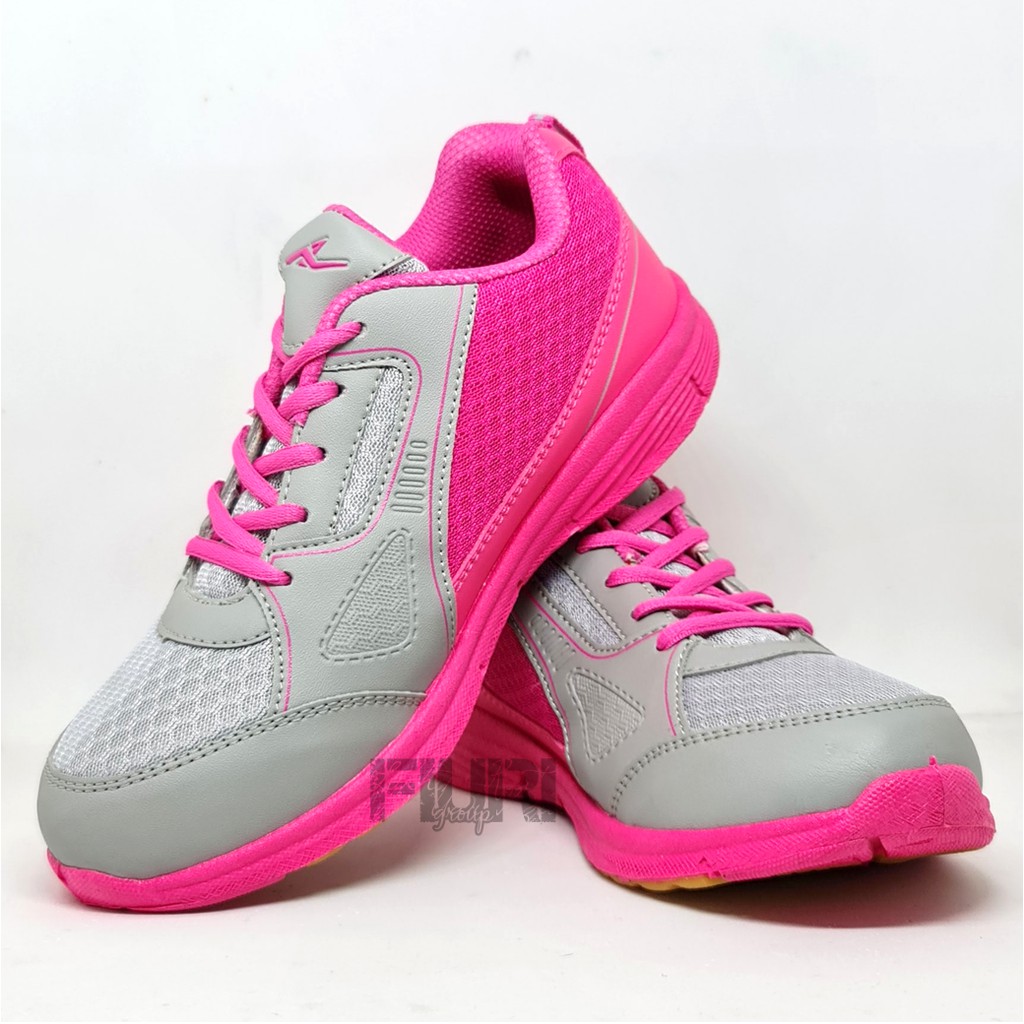 FIURI - Pro ATT Original - LG 679 Pink 37-40 - Sepatu Kets Wanita - Sepatu Sneakers Wanita - Sepatu Olahraga Sport Wanita - Sepatu Casual - Sepatu Jogging Lari Fitness Gym Senam Wanita - Sepatu Cewek - Sepatu Sekolah Bertali SD SMP SMA