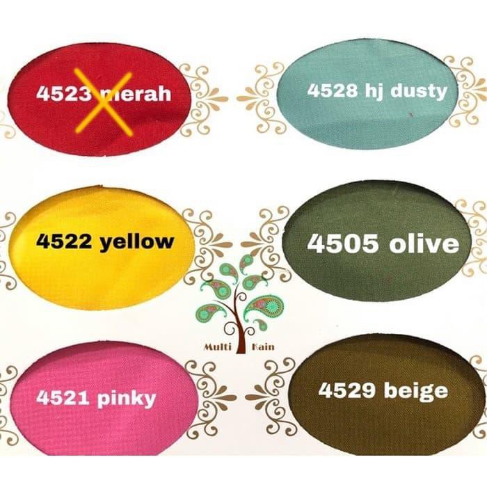Super Sale Bahan Multi Kain Double Sifon Hycon Bahan Kerudung 1 Roll 50 Yard - 4501 Hitam Premium