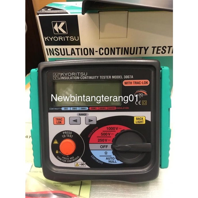 Digital Insulation Tester Kyoritsu 3007A