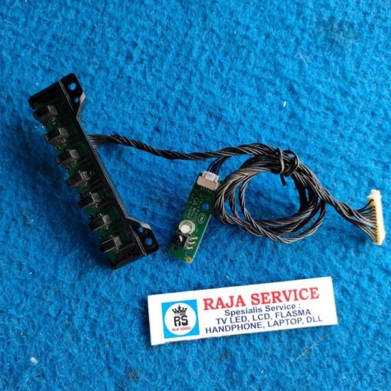 ir remote tv coocaa 19E88 sensor remot tombol manual tanda on off stby