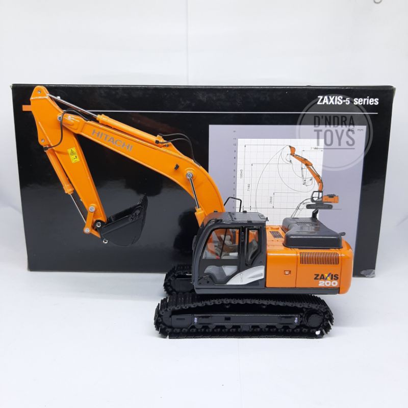 Diecast Miniatur Alat Berat Excavator Hitachi Zaxis 200-5 (1:50)