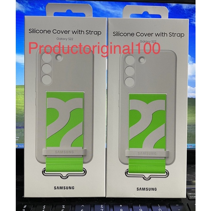 Case Samsung Galaxy S22  S22+ plus Silicon Cover With Strap Original