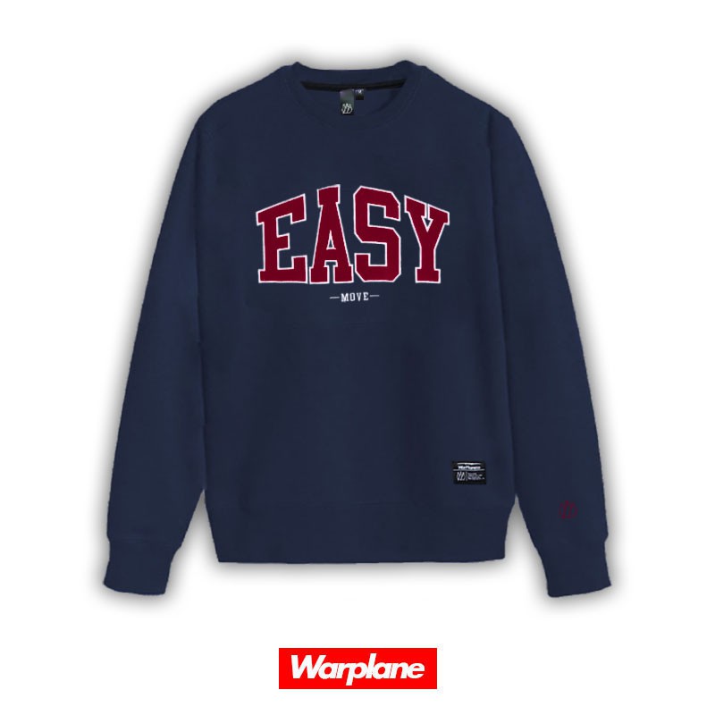 Warplane Crewneck Bordir EASY / Sweatshirt Navy Blue Wrpln