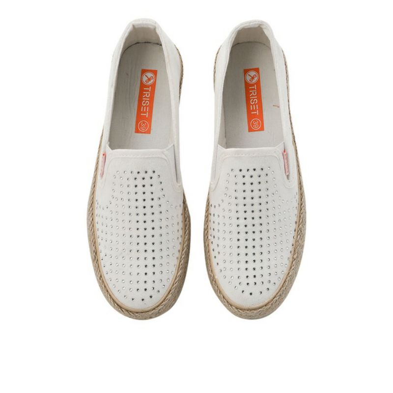 Preloved Triset Women Shoes White Espadrilles Sepatu Putih Wanita Triset