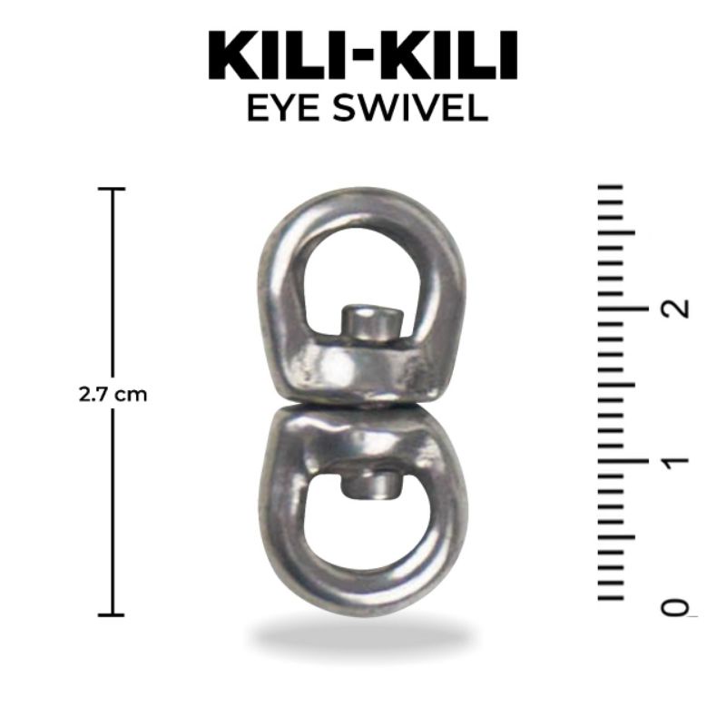 KILI KILI EYE SWIVEL STAINLESS STEEL || KILI KILI TUNA EYE SWIVEL 2.7 CM