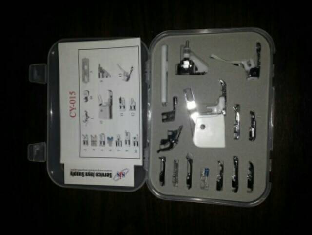 Sepatu Set isi 15 Jenis Sepatu Jahit untuk Mesin Jahit Portable - CY 015 Presser Foot Set