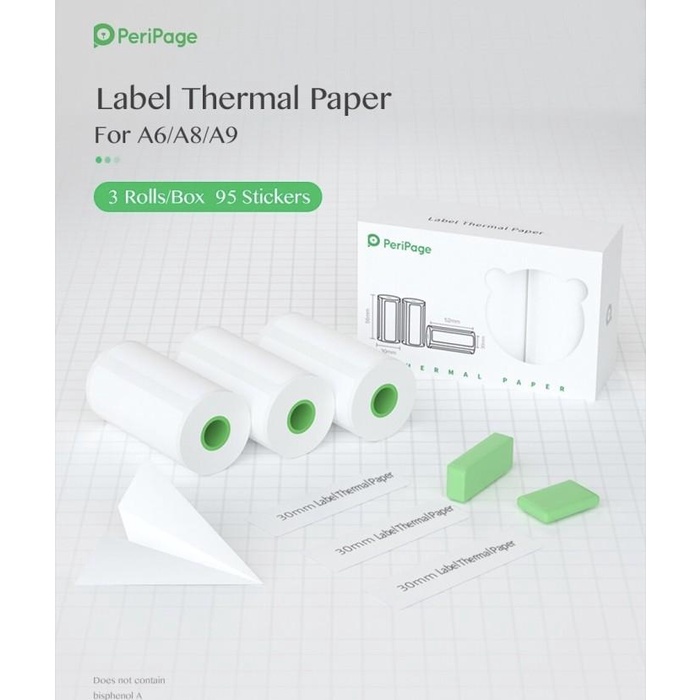 Kertas Thermal Label Untuk Peripage A6