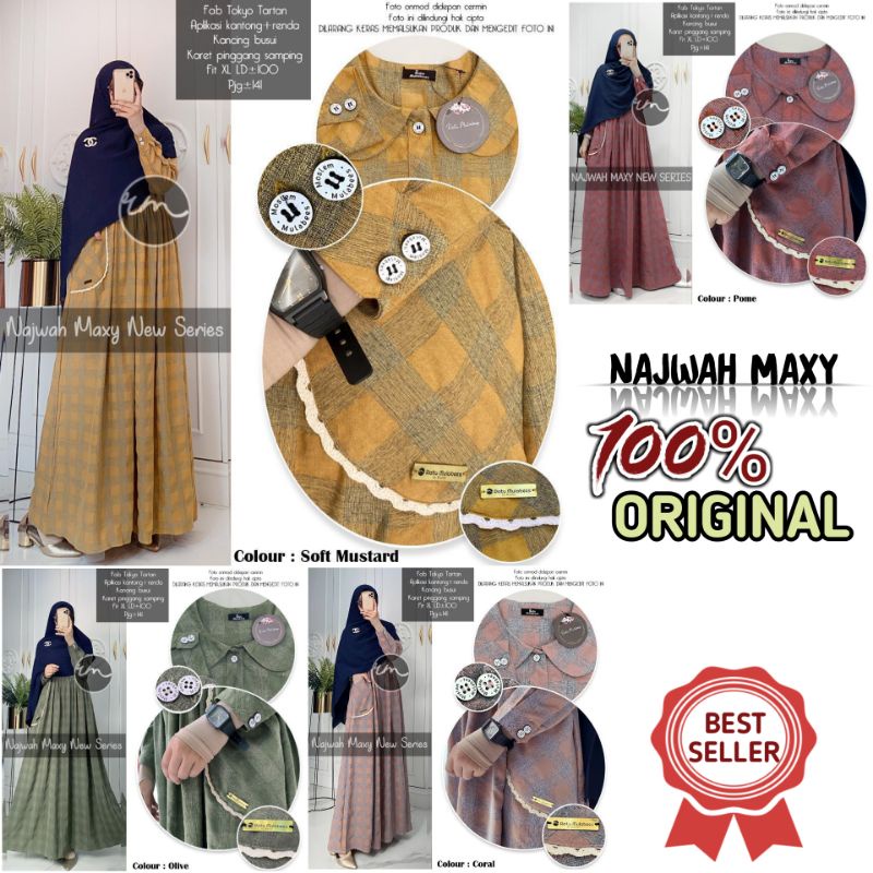 100% ORI Najwah maxy By Ratu Mulabes