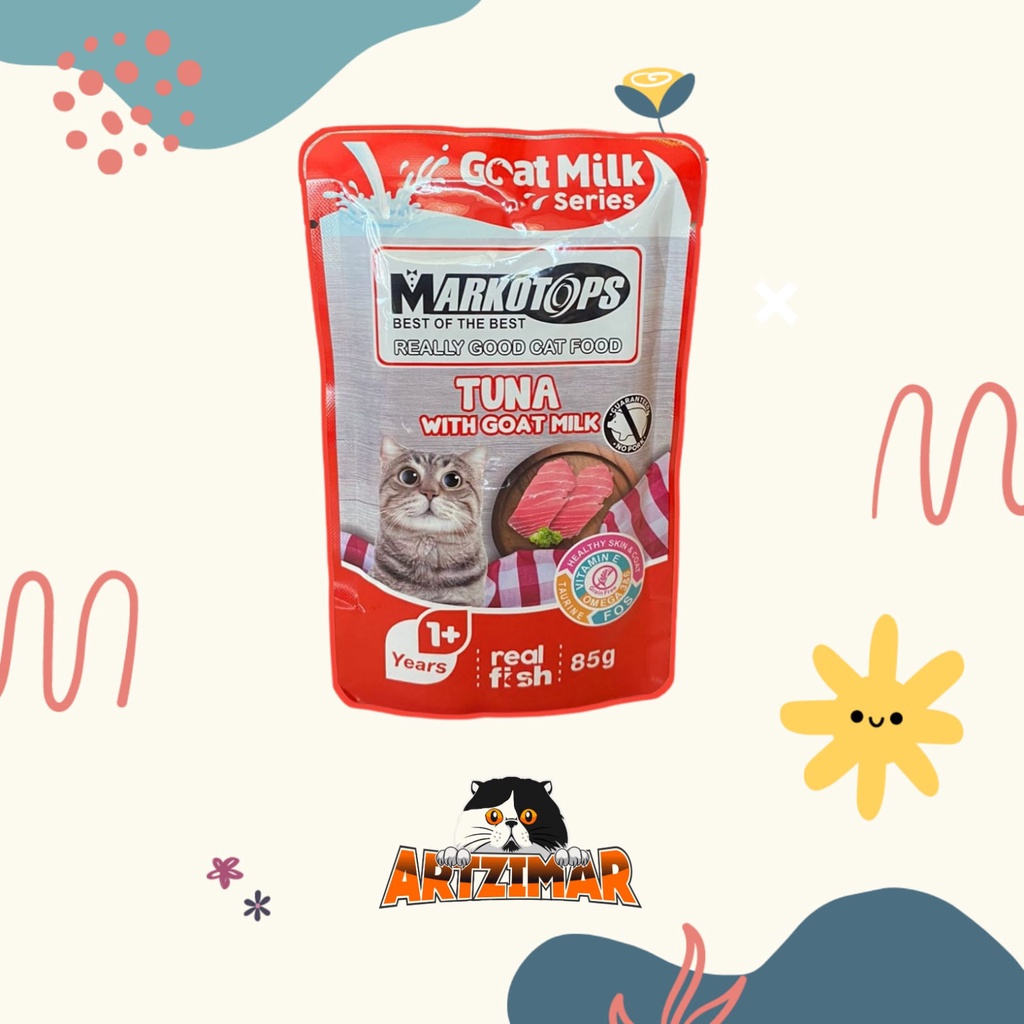 Markotops Pouch 85gr/Markotops Sachet 85gr makanan basah