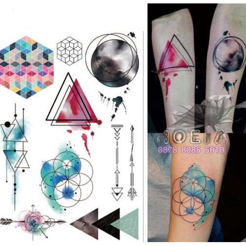 

HOT SALE W-08 Temporary Tattoo Watercolor - Water Color Tattoo - Colorful