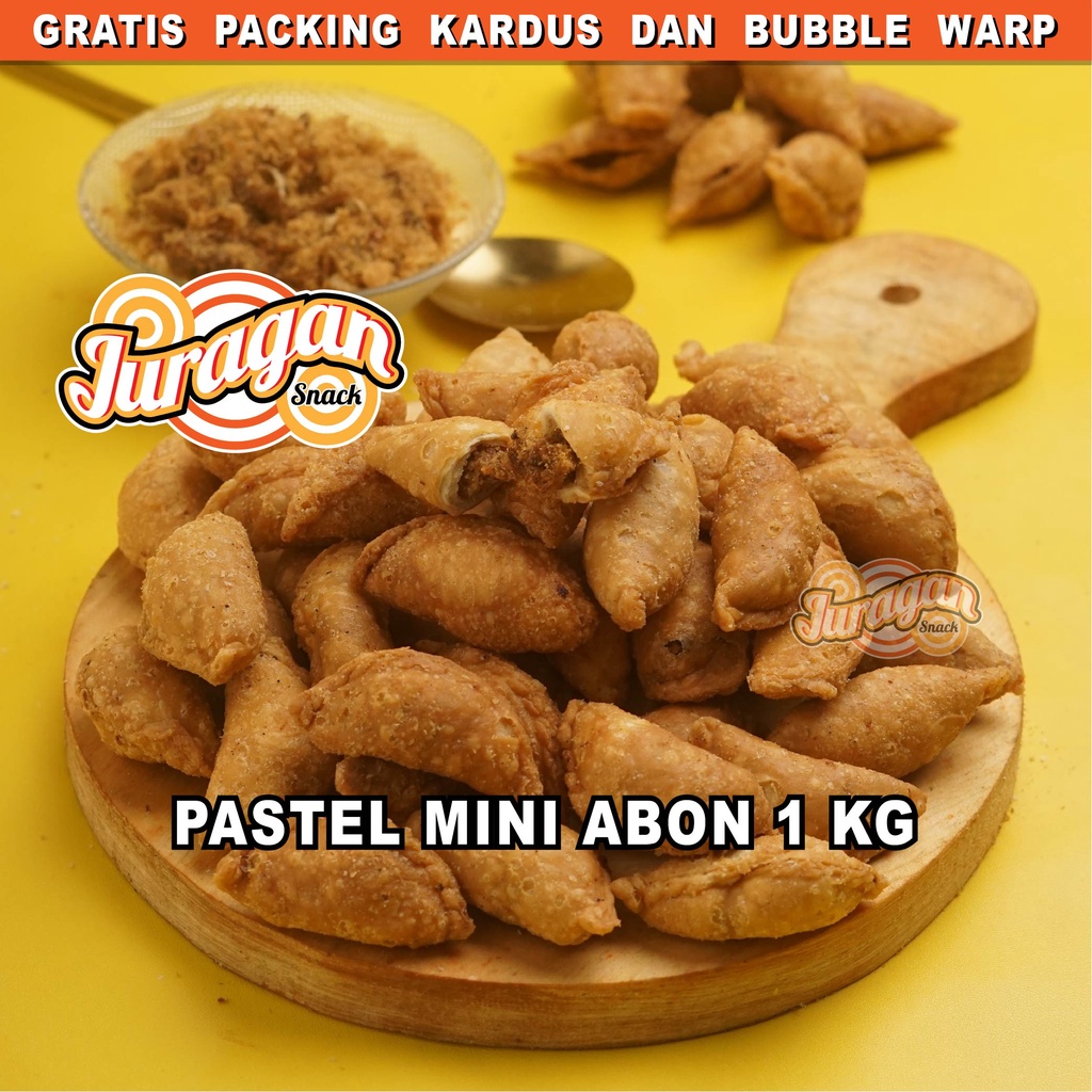 PASTEL MINI ABON 1 KG snack kiloan makanan ringan jajanan cemilan camilan manis asin gurih murah