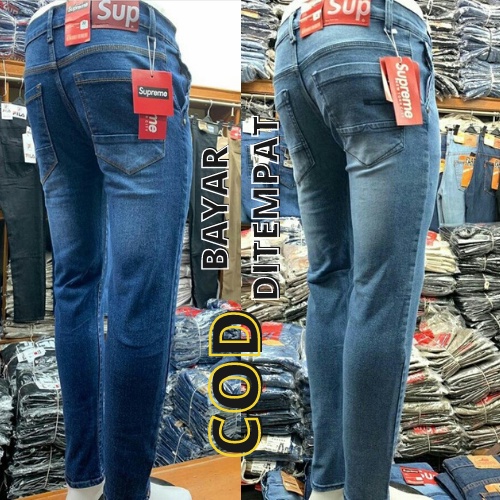 CELANA JEANS JIN PANJANG PRIA COWOK MURAH CELANA LEPIS PENSIL/SKINNY PRIA COWO