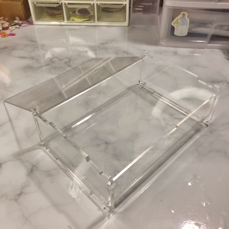 Single Box acrylic makeup organizer kotak aksesoris akrilik