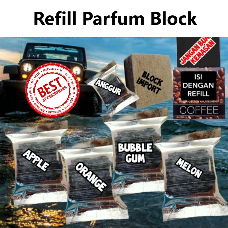 Refill BLOCK Organic Parfum Mobil Ruangan  729