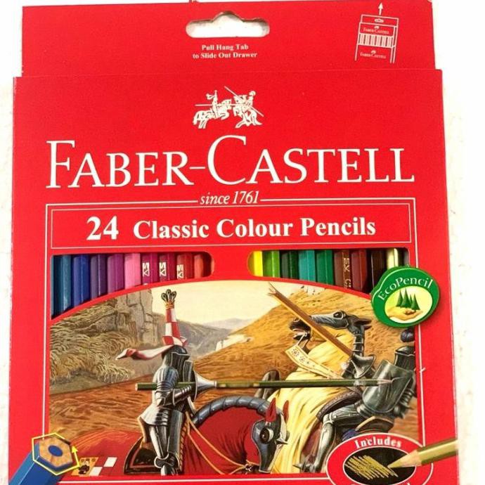 

(PERALATAN MENGGAMBAR) PENSIL WARNA FABER CASTEL CLASSIC 24 COD