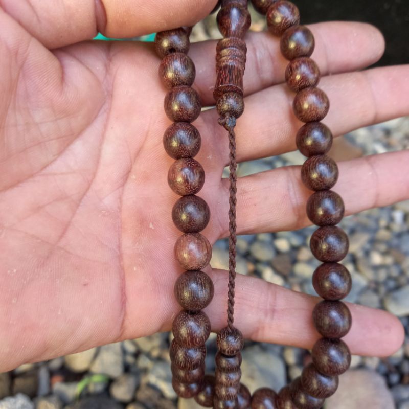 tasbih galih asem 10mm 33 butir tasbih galih asem asli original