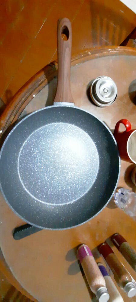 Cypruz Fp-0634 Fry Pan Marble Induksi 28cm - Anti Lengket Tanpa Minyak