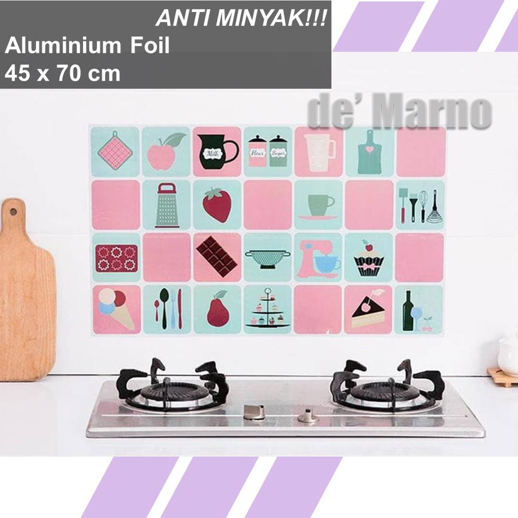 WALLPAPER / PERLENGKAPAN DAPUR / WALLPAPER DAPUR / WALLPAPER DAPUR ANTI MINYAK DAN PANAS / DEKORASI