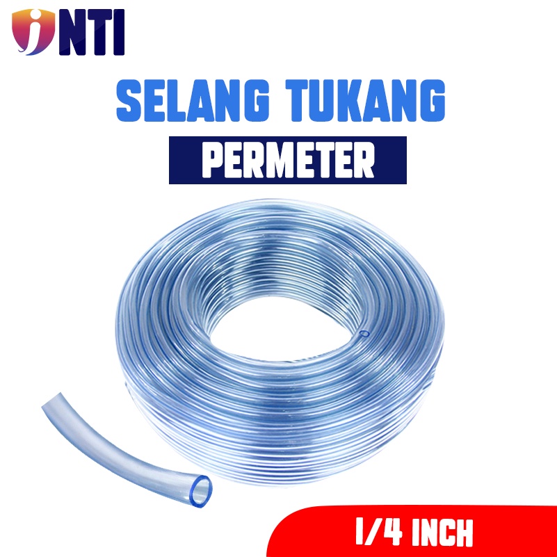 INTI Selang Air 1/4 Inch Permeter Selang Air Waterpass Selang Air Horizontal Kecil Selang Aquarium S