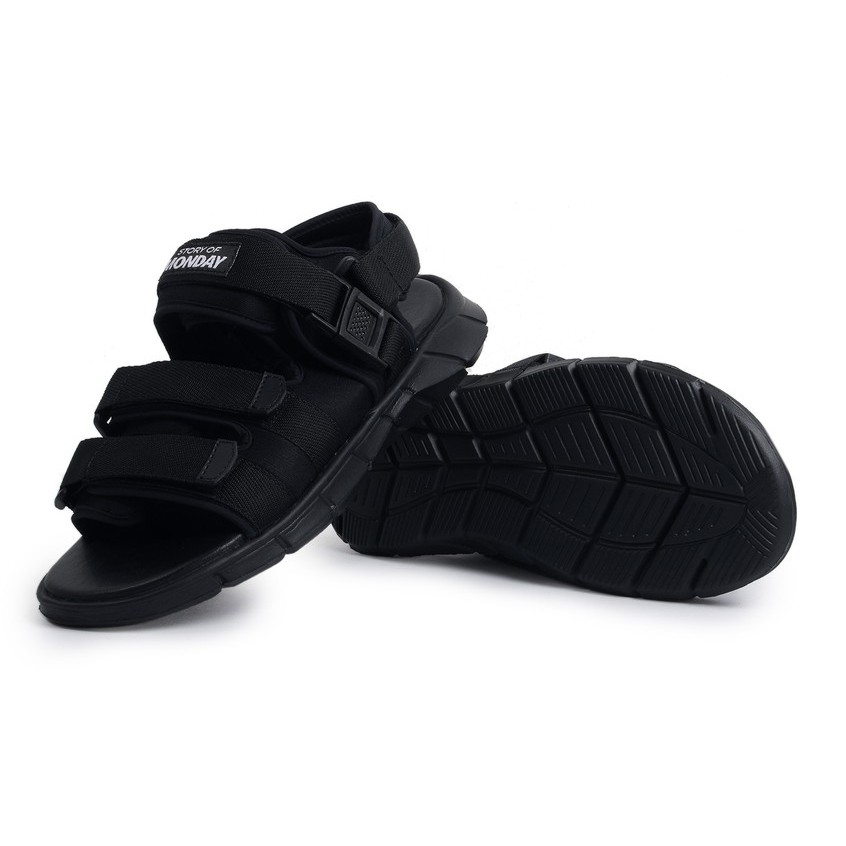 Bima Full Black | Sandal Gunung Original Casual Santai Kasual Pria Sendal Footwear | FORIND Monday