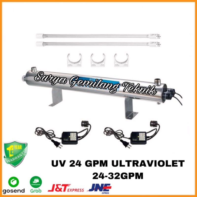 UV 24 GPM ULTRAVIOLET 24-32GPM UV RO 2 LAMPU UNTUK REVERSE OSMOSIS
