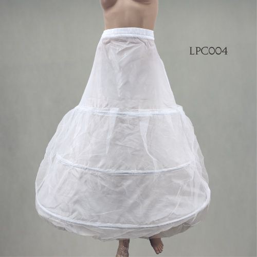 [PRODUK TERLARIS] ROK PENGEMBANG GAUN PENGANTIN PETTICOAT 3 RING PUTIH LPC003