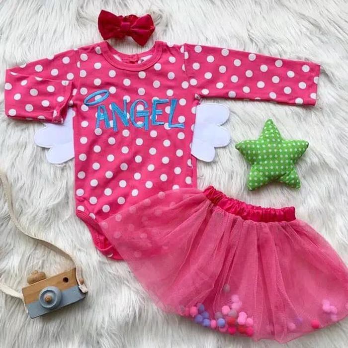 Unik Gabriel Wing Jumper Set / Jumper Bayi Perempuan / Baju Bayi Perempuan Murah