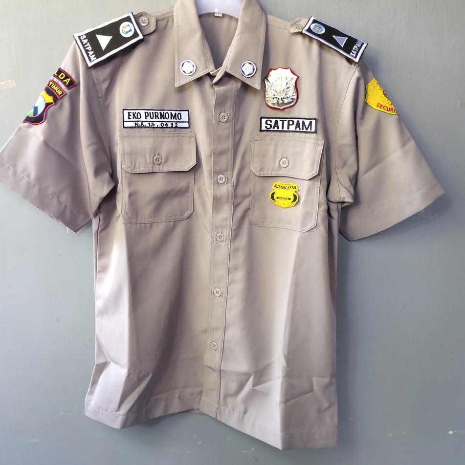 [IG1147] Pangkat Satpam Security  Atribut Perlengkapan Satpam Terbaru Pangkat Bordir KVM5