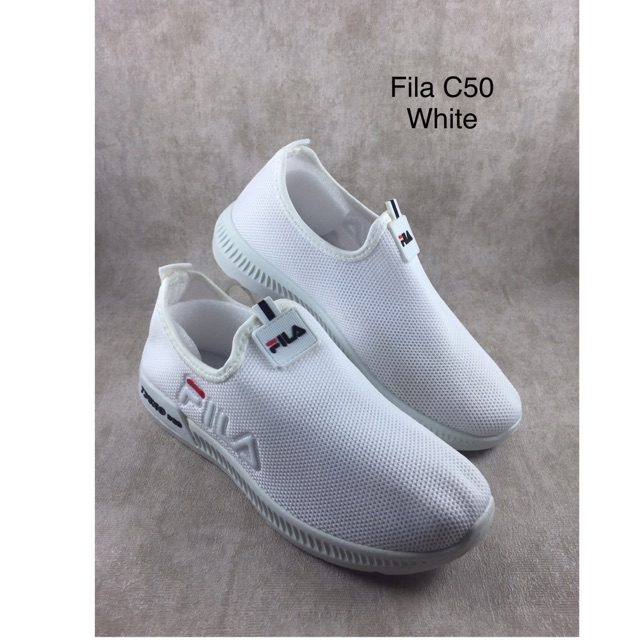 Sepatu fila wanita sepatu sneakers wanita sepatu fashion wanita sepatu import wanita / C50 White
