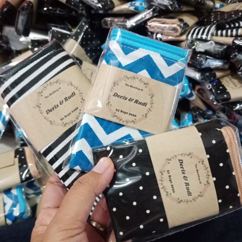 souvenir pouch kanvas murah/sofenir pernikahan, aqiqah, ultah cantik