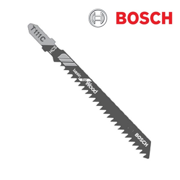 Bosch Mata Jigsaw/Mata Gergaji Bosch T111C Bosch Untuk Kayu (Per Batang)