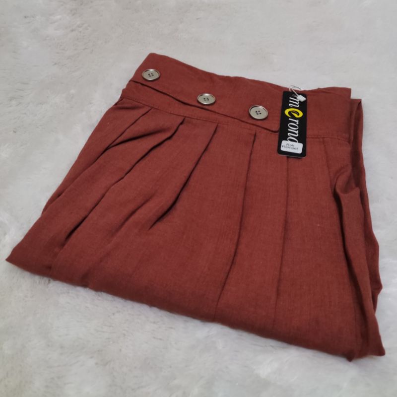 Rok Jumbo Rempel Wanita Katun Supernova SUPER PREMIUM Bawahan Wanita Berkualitas-DUSTY