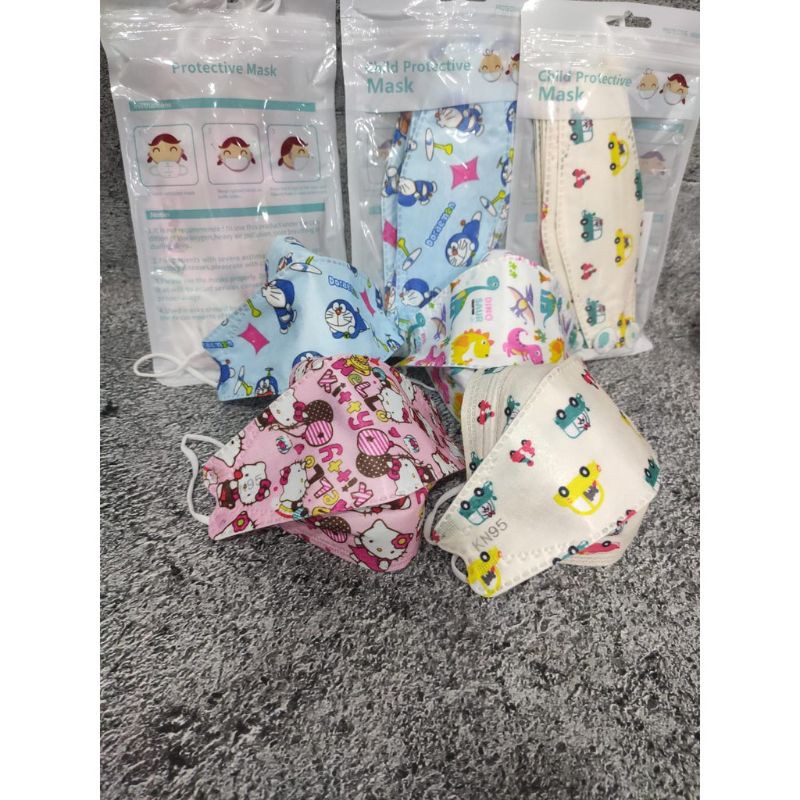 MASKER ANAK KF94 KIDS FISH MASK - MIRIP EVOMED MASKER ANAK KECIL MASKER LUCU MASKER ECER ANAK KECIL