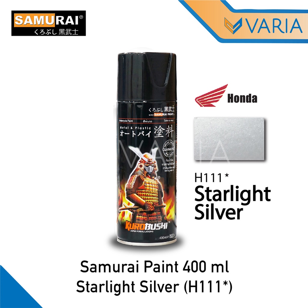 Samurai Paint Cat Semprot Pylox Pilox Honda Starlight Silver H111